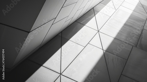 Wallpaper Mural Simple lines and angles in a monochromatic scheme  AI generated illustration Torontodigital.ca