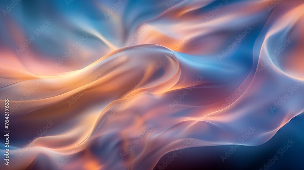 Fototapeta premium Soft blurred shapes resembling clouds AI generated illustration