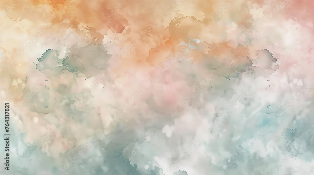 Soft muted colors in a watercolor effect AI generated illustration