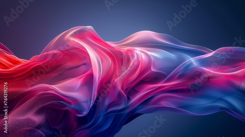 Vibrant Abstract Liquid Wave Background - Full Shape Illustration Generative AI