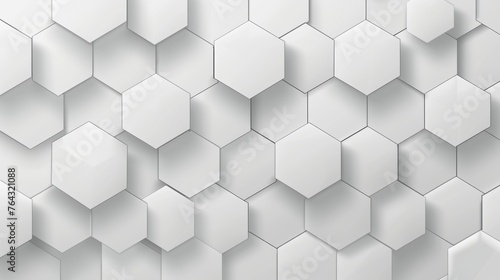 Minimalistic Honeycomb Vector  Wide Neutral Web Template Generative AI
