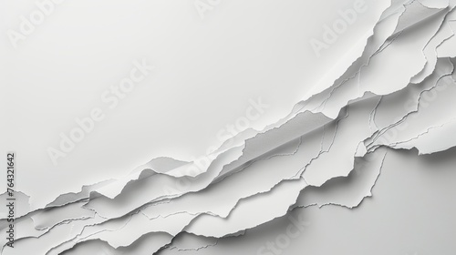 Minimalist White Background  Blank Paper Layer Generative AI