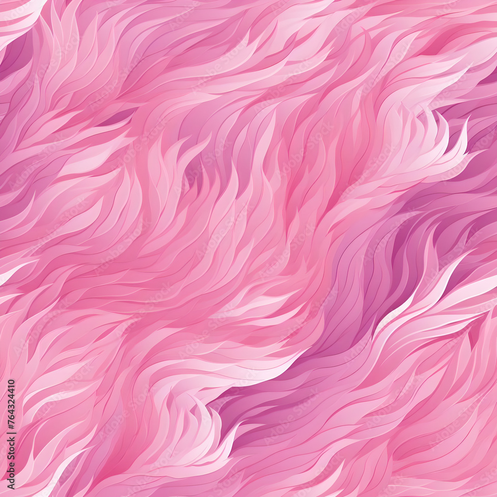 Obraz premium Seamless pattern containing a Cascade of pink Waves