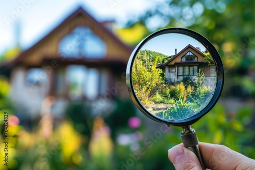 Holding a magnifier for real estate appraisal law