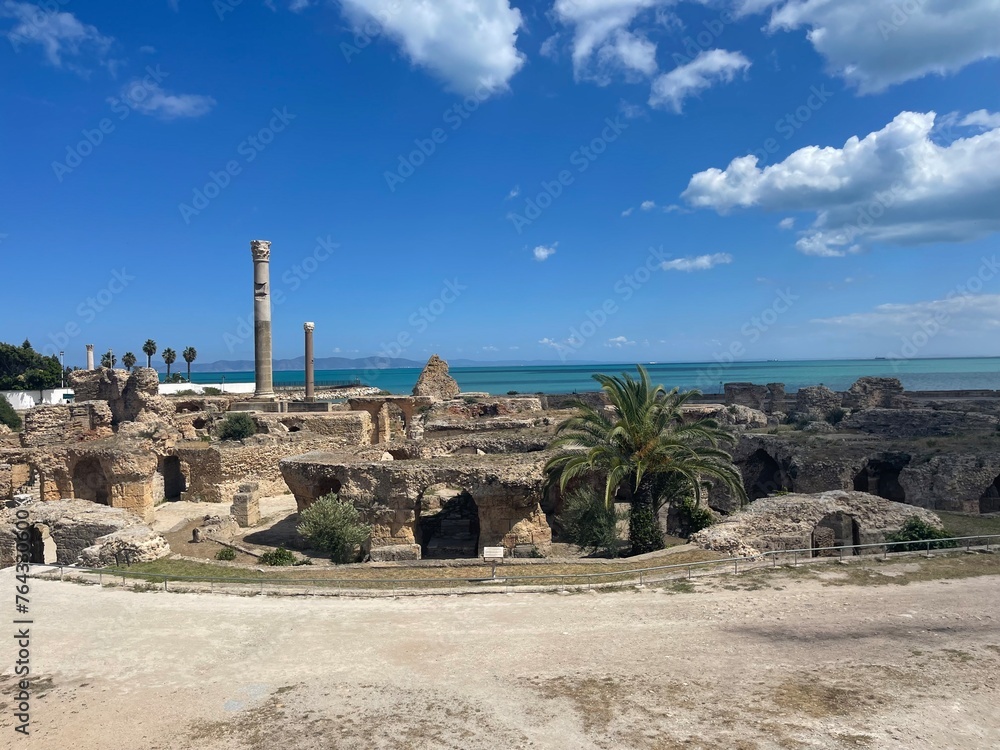 Old roman bath in Tunisia 