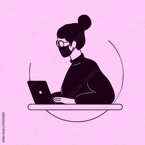 person with laptop