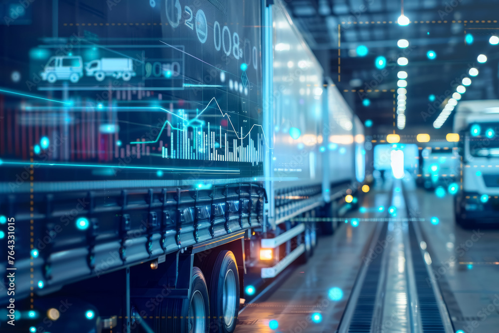 Futuristic Supply Chain Visualization Futuristic Supply Chain Visualization