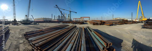 Detailed Perspective of Jyoti Structure Stock in an Extensive Industrial Setting photo
