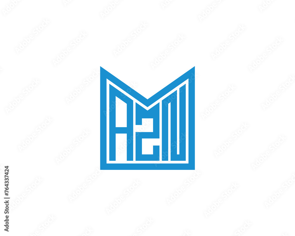AZN Logo design vector template AZN Logo design vector template