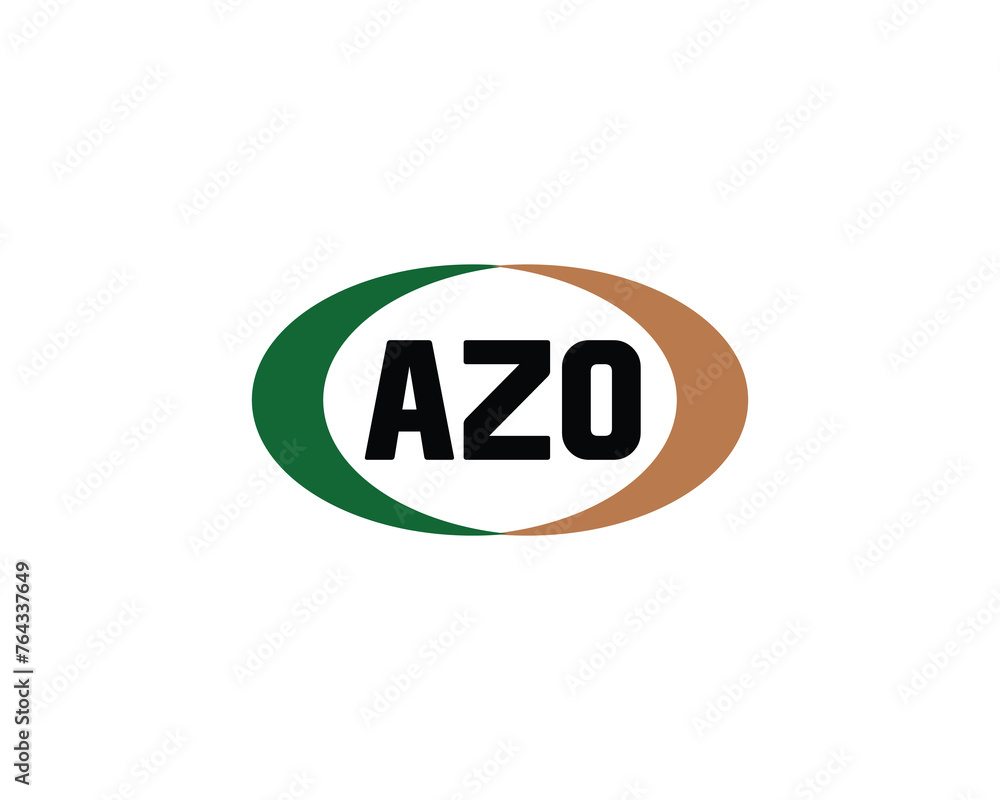 AZO logo design vector template AZO logo design vector template