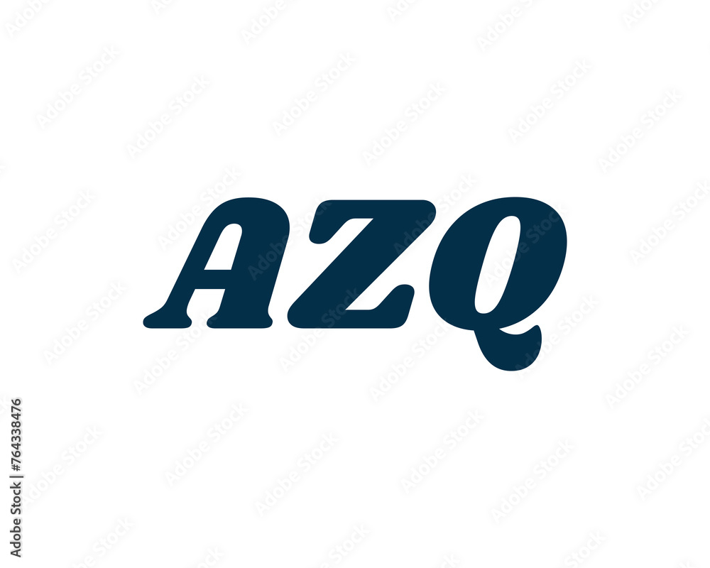 AZQ logo design vector template