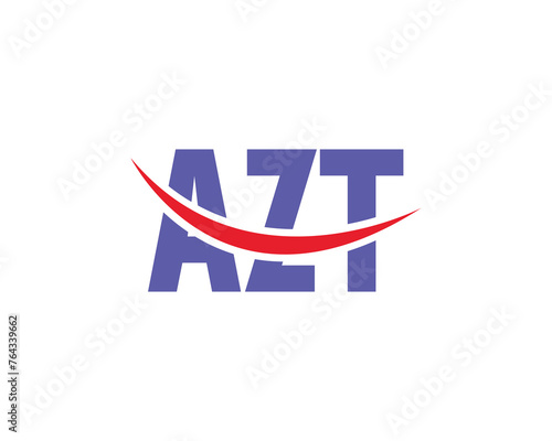 AZT logo design vector template photo