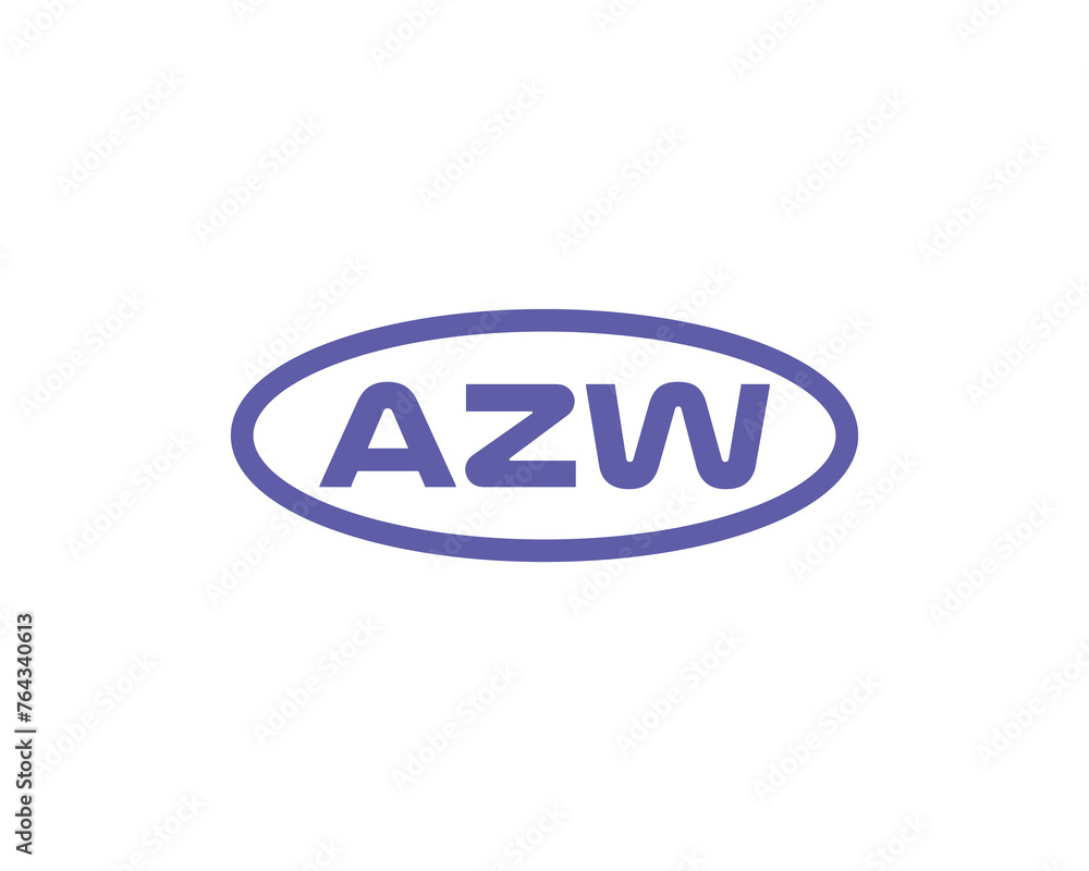 AZW logo design vector template AZW logo design vector template