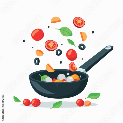 Pan in cartoon, doodle style. Image for t-shirt, web, mobile apps and ui. Isolated 2d vector illustration in logo, icon, sketch style, Eps 10. AI Generative