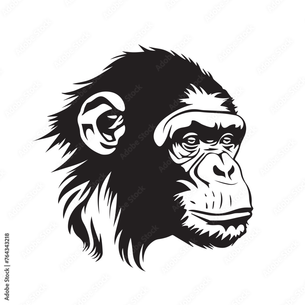 Monkey in cartoon, doodle style . Image for t-shirt, web, mobile apps and ui. Isolated 2d vector illustration in logo, icon, sketch style, Eps 10, black and white. AI Generative Monkey in cartoon, doodle style . Image for t-shirt, web, mobile apps and ui. Isolated 2d vector illustration in logo, icon, sketch style, Eps 10, black and white. AI Generative
