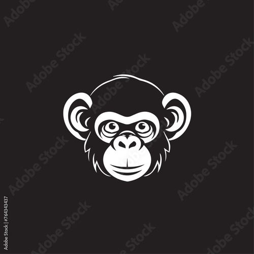 Monkey in cartoon, doodle style . Image for t-shirt, web, mobile apps and ui. Isolated 2d vector illustration in logo, icon, sketch style, Eps 10, black and white. AI Generative