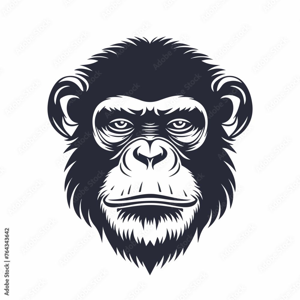 Monkey in cartoon, doodle style. Image for t-shirt, web, mobile apps and ui. Isolated 2d vector illustration in logo, icon, sketch style, Eps 10. AI Generative