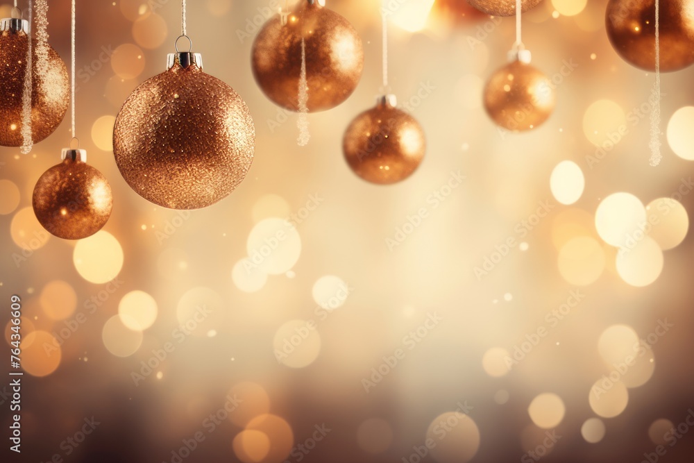 Christmas bokeh with shimmering decorations Christmas bokeh with shimmering decorations
