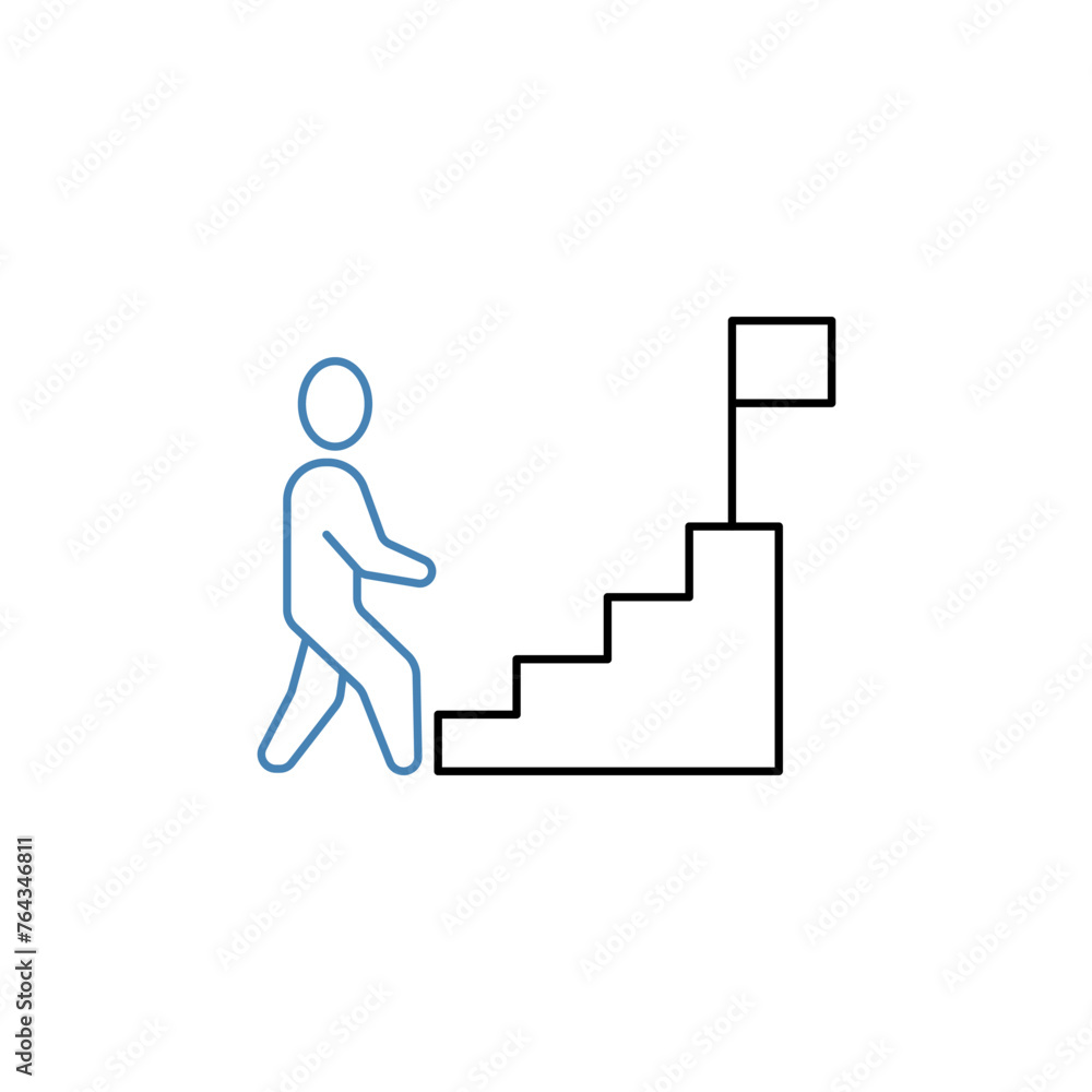 achieve concept line icon. Simple element illustration. achieve concept outline symbol design. achieve concept line icon. Simple element illustration. achieve concept outline symbol design.