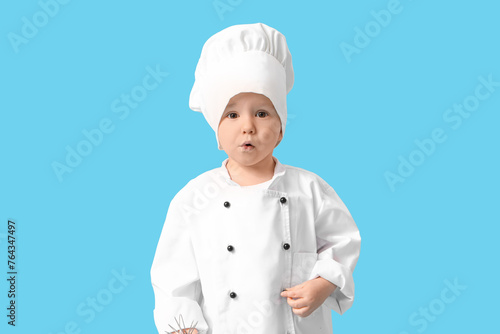 Cute little chef in uniform...