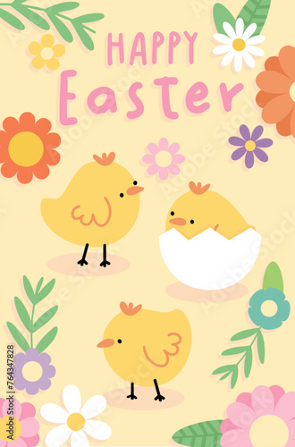 happy easter cards with chicks cute adorable