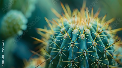 cactus  ferocactus  in the detail select focus  art picture of plant  macro photography of a plant with a small depth of field 