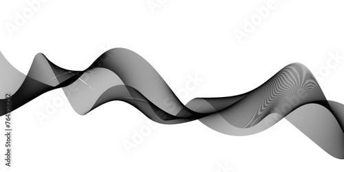 Abstract vector background, transparent waved lines image. Abstract wave element for design. Digital frequency track equalizer. Stylized line art background. Vector