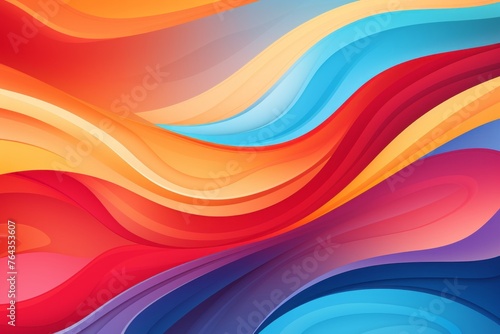 Vibrant and lively wallpaper background with abstract shapes and motion lines