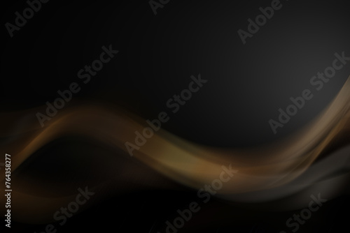 black elegant background with wave gold line modern luxury