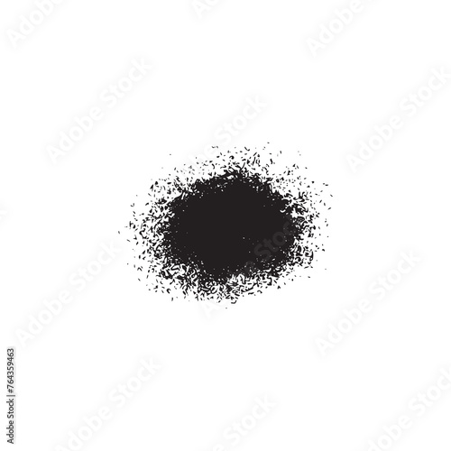 Powder Pile Icon, Seeds Silhouette, Dirt Heap Symbol, Soil Sign, Dust Heap, Compost Pile, Gravel, Sand, Powder Pile Vector Illustration