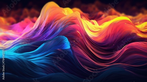 Colorfull wave abstract background