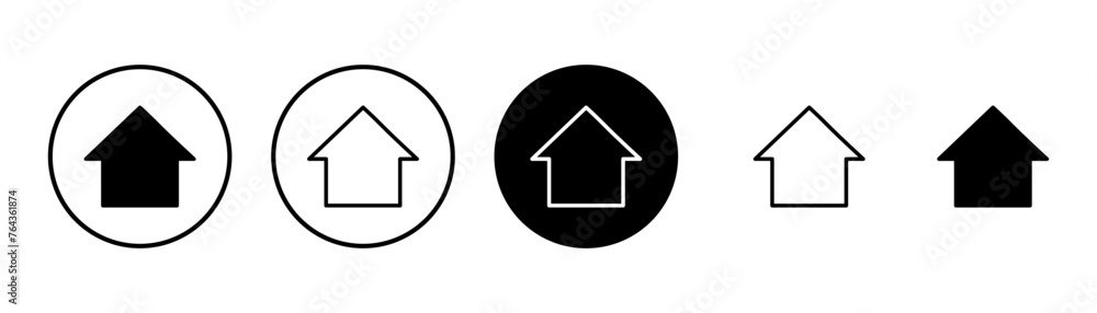 Home icon vector isolated on white background. House vector icon. Address Home icon vector isolated on white background. House vector icon. Address