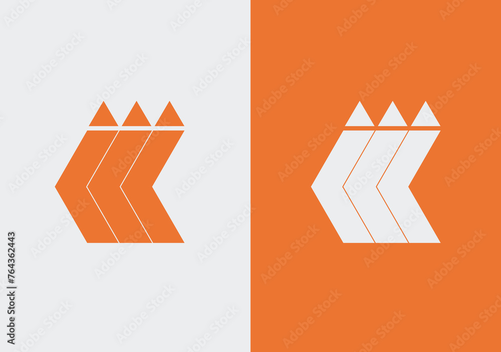letter k king with. initial K king logo design vector.K latter king ...