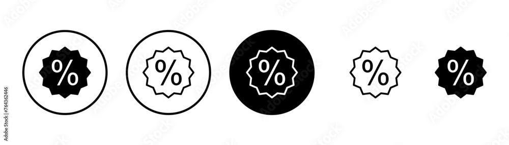 Discount icon vector isolated on white background. Discount tag icon. Discount icon vector isolated on white background. Discount tag icon.
