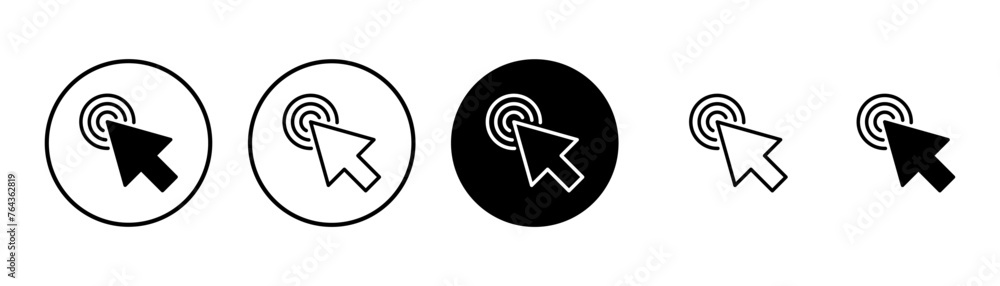 Click icon vector isolated on white background. Cursor icon. Computer mouse click cursor black arrow icons. pointer arrow Click icon vector isolated on white background. Cursor icon. Computer mouse click cursor black arrow icons. pointer arrow