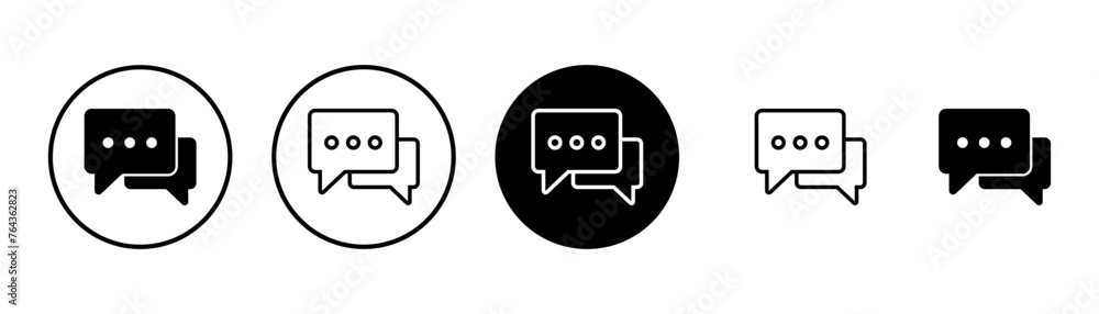Chat icon vector isolated on white background. Chat vector icon. Speech bubble. message. contact us Chat icon vector isolated on white background. Chat vector icon. Speech bubble. message. contact us