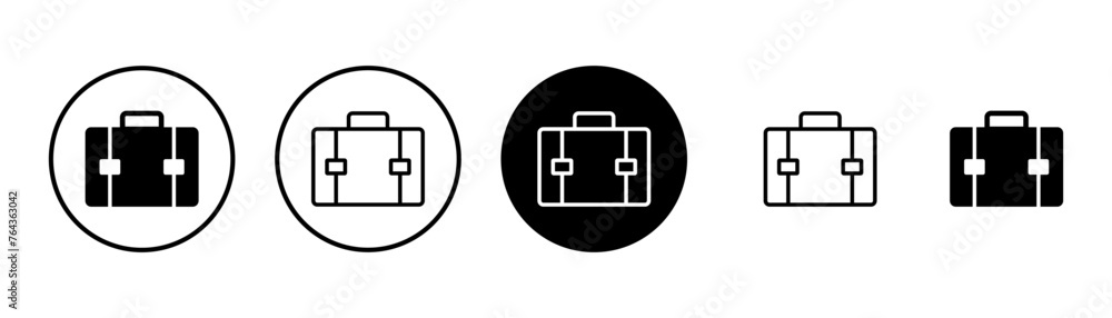 Briefcase icon vector isolated on white background. Briefcase vector icon Briefcase icon vector isolated on white background. Briefcase vector icon