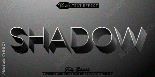 Shadow Vector Editable Text Effect Template