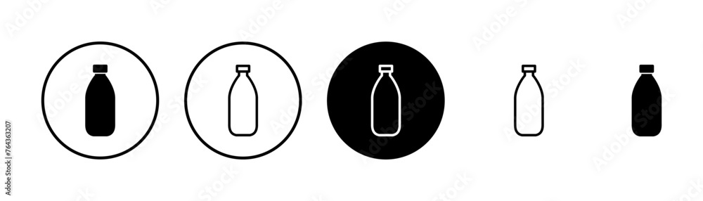 Bottle icon vector isolated on white background. Bottle vector icon - obrazy, fototapety, plakaty 