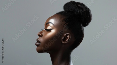 Beautiful Black African American Woman Portrait