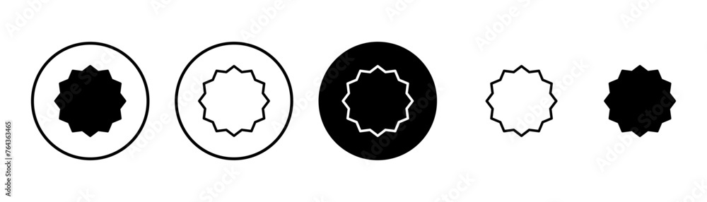 Badge icon vector isolated on white background. Awards icon. Achieve. Stamp Badge icon vector isolated on white background. Awards icon. Achieve. Stamp