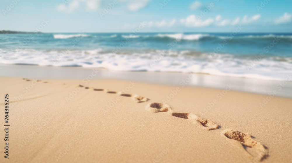 empty sand beach and seashore waves background with copy space empty sand beach and seashore waves background with copy space
