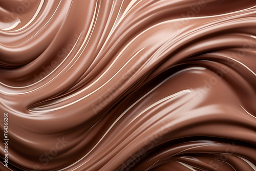 Wallpaper Mural smooth texture of liquid melted chocolate cream, poured onto the surface Torontodigital.ca