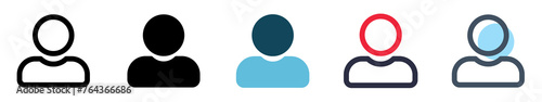icon set person.vector user,human,customer,service.consisting of several different styles