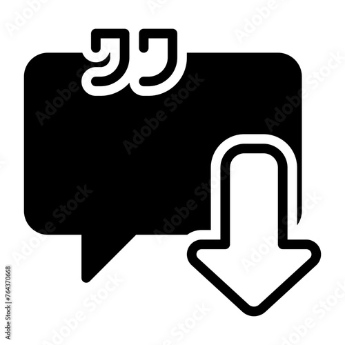 Suggestion icon, glyph icon style