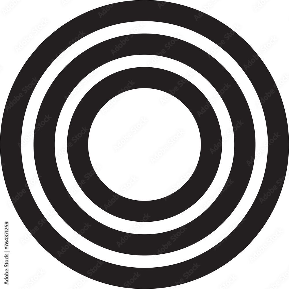 Concentric circle elements. Design geometric