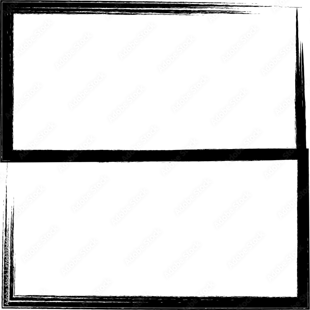 Square brush strokes geometric shape. Design elements Square brush strokes geometric shape. Design elements