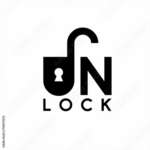 The word "Unlock" design is unique with an open padlock symbol on the letter U.