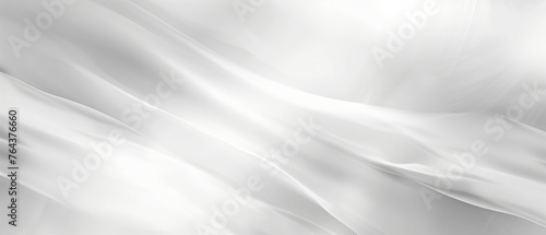 Elegant White Fabric Background with Soft Folds and Waves, Ideal for Luxurious Brand Presentations