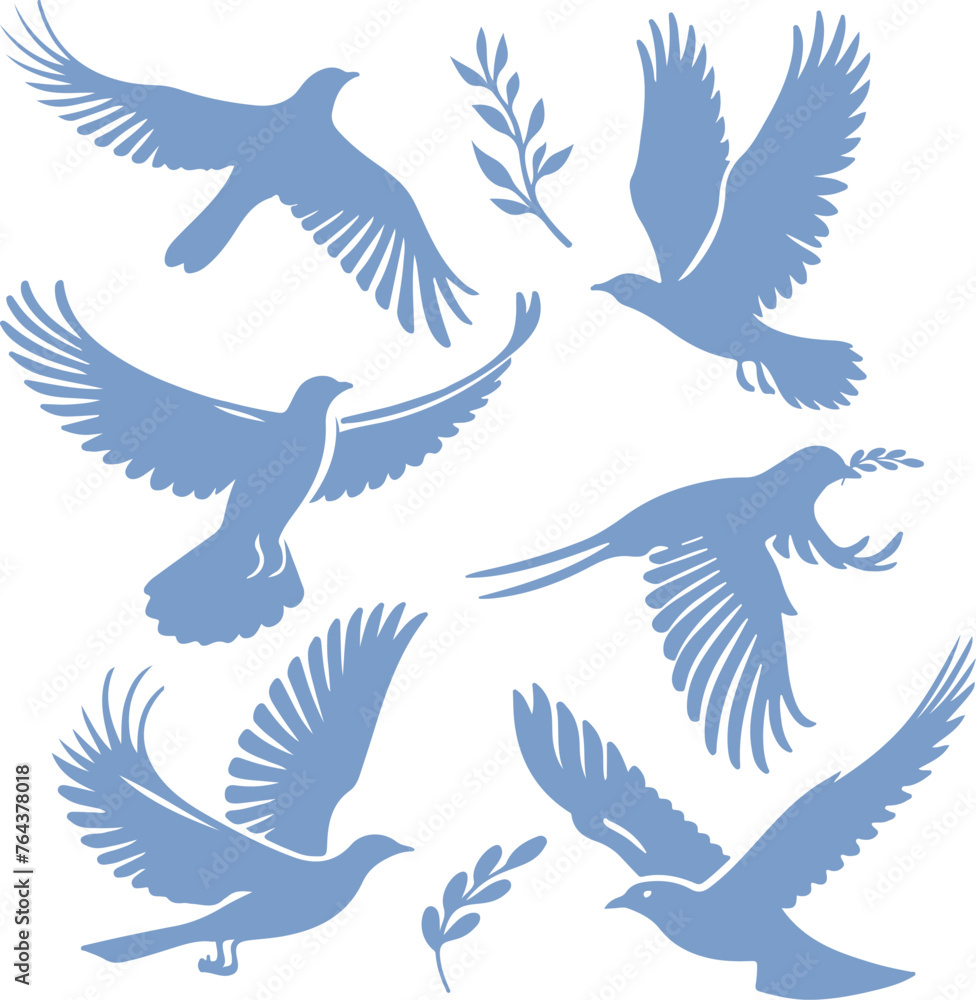 Doves Silhouette Doves Silhouette